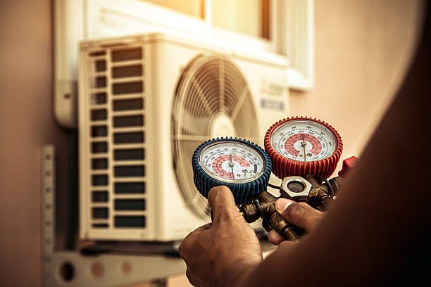 Professional Hvac technician working in Blanket, TX